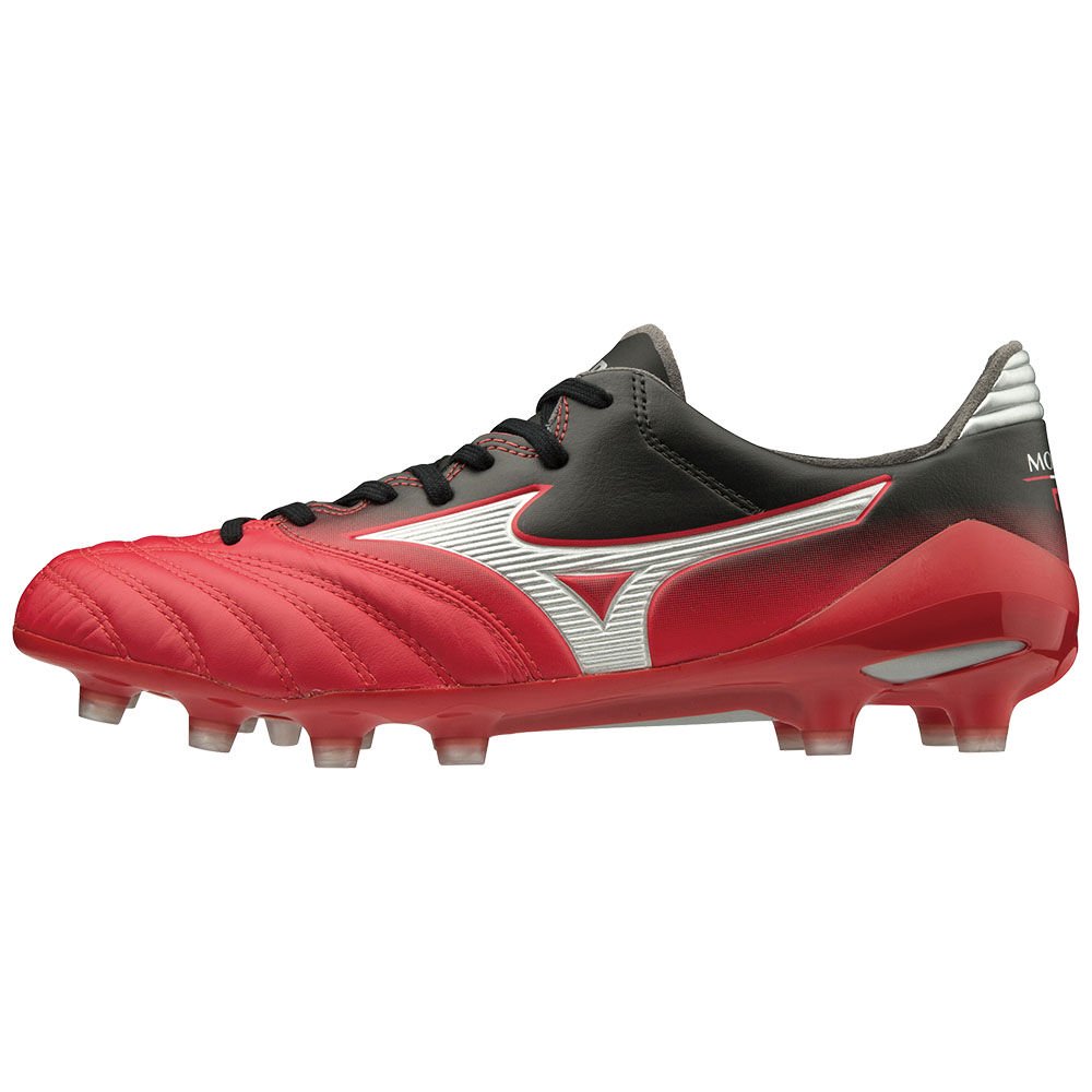 Women's Mizuno Football Boots Red/Silver/Black MORELIA NEO II MD Shoes - P1GA195362